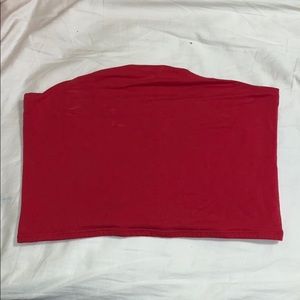 Red tube top